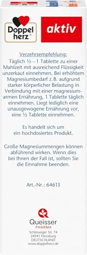 Doppelherz Magnesium 600 Intense DEPOT - 600 mg hochdosiertes Magnesium + 1000 I.E. Vitamin D pro Tablette - 120 DEPOT-Tabletten 3