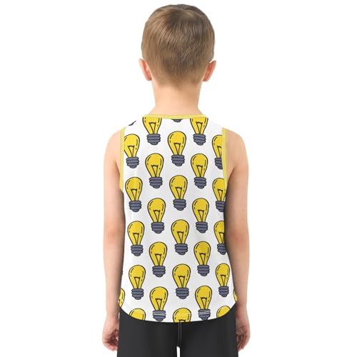 Baby Boys Sleeveless Tank Top Bulbs Toddler Athletic Vest 3-10T3
