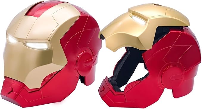 Image of Toys Uncle Figure (Kids Wearable Iron Man Helmet with Lights)