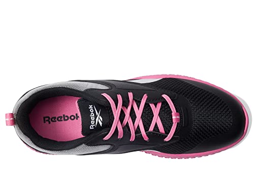 Reebok Girls Flexagon Energy 3.0 Cross Trainer, Black/White/True Pink, 6.5 Little Kid