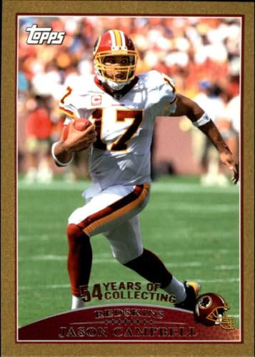 2009 Topps Football Gold 18 Jason Campbell S2009 Washington Redskins Official NFL Trading Card (Actual Card Likely Shown in Photo)
