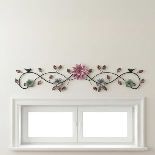 Birminwind 3D Floral Metal Wall Decor