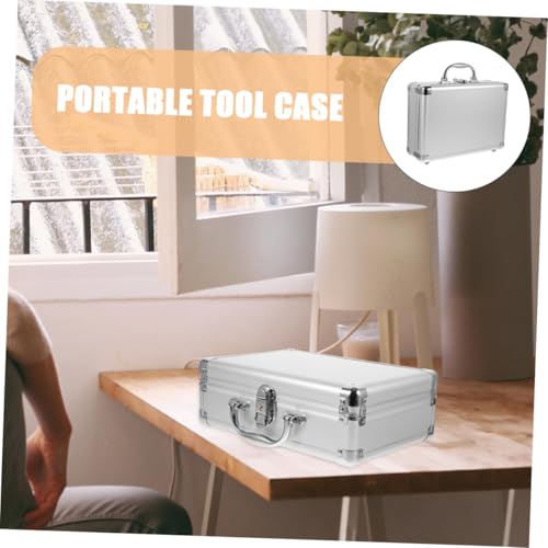 Lurrose Tool Chest Briefcase Tool Box Organizer Password Lock Storage Case Heavy Duty Suitcase for2