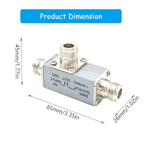 Réflexion professionnelle directionnelle debout pour mesure SWR réseau et impédance câble coaxial - 3