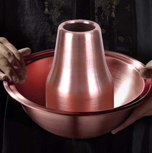 Olla china de cobre para hot pot tradicional 29x25.5 cm miniatura 5