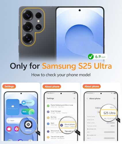 Image of FNTCASE for Samsung Galaxy S25 Ultra Case: [Fit for Magsafe] [Full Camera Protection] Translucent Matte Cases with [Screen Protector] Military Grade Shockproof Protective Phone Cover