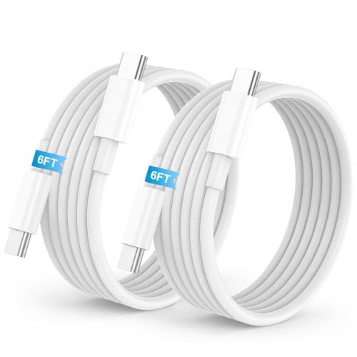 Image of LDHTY USB C to USB C Cable, 60W USBC Fast Charging Cord, 2-Pack 6FT | For iPhone 17 /Pro /Pro Max /17e /Air, Apple 16 /15 Series, USBC to Type C Charger Cable for iPad Pro /Air and MacBook