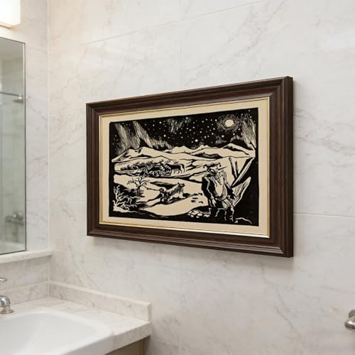 Impression sur toile Savio l'émotion du feu au plafond du monde
