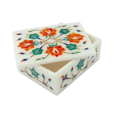 Boîte à bijoux en marbre pour coiffeuse, rangement octogonal pour bagues - 2