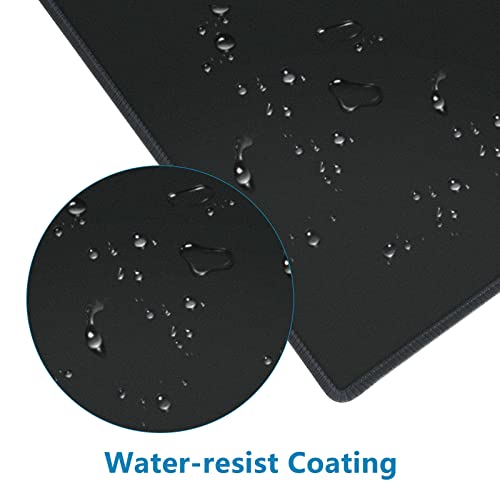 4 Mouse Pad Stitched Edges Premium-Textured Mouse Pads Mat Non-Slip Rubber Base Mousepad For Laptop, Computer & Pc, 10.1 X 8.2 Inches, Black #TOP6