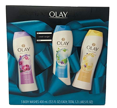 Olay Fresh Outlast Body Wash Gift Set, 13.5 Ounce Bottles, 3 Pack