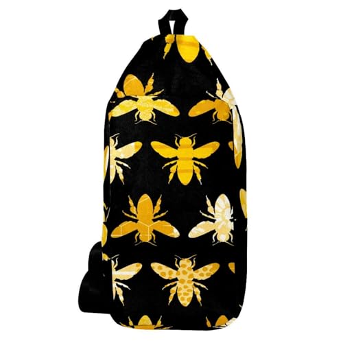 Sac à dos à bandoulière homme femme sacoche poitrine abeille jaune