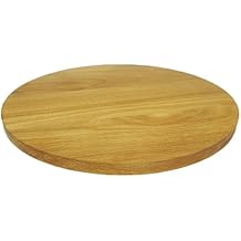 Round Circular Wooden Chopping Board Cutting Pizza Wood Double-Sided 60 cm