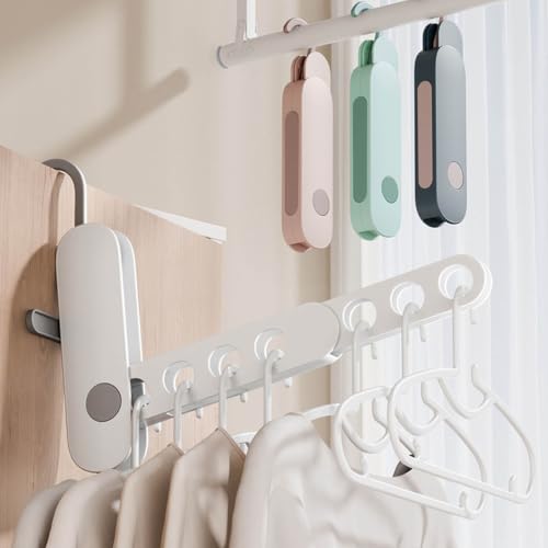 Wall Mounted Clothes Drying Rack with Retractable Rod, Hanging Space-Saving Adjustable Foldable Laundry Rack Wall Mounted,Portable No Drill Wall Mounted Clothes Hanger for Hotel Indoor Use (White) - image 3