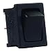 JR Products 12785 Black/Black SPST Mini On/Off Switch