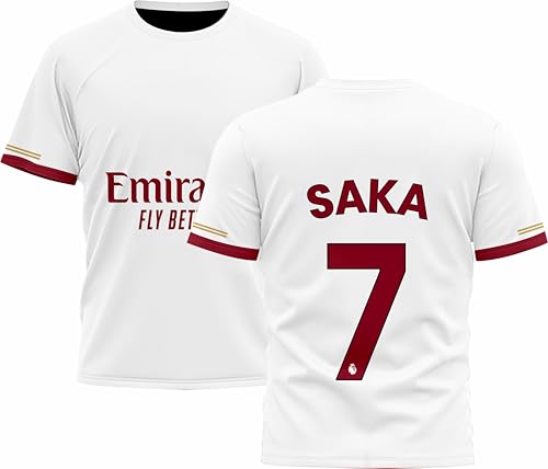 95miles garments Bukayo Saka Jersey Number 7 Football Jerseys for