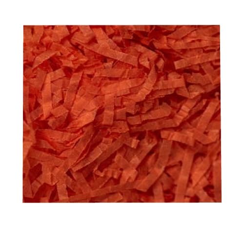 MustBeBonkers Packs of Acid Free Shredded Tissue Paper Shred! Gift Hamper Stuffing Filler (Orange, 2kg) โ image 1
