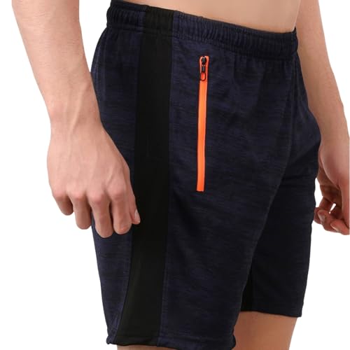 Image of NINQ Mens 2 Pack Polyester Yoga Short Men Summer Running Gym Sports Shorts with Pockets Shorts for Men (in, Alpha, M, Regular, Black)