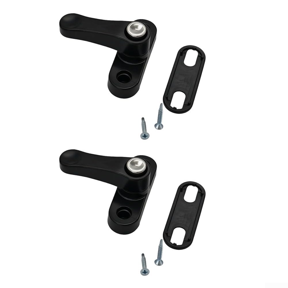 Bloqueo Puerta Corredera Aluminio Negro Mate Ajustable(LockablePunchinge,2)
