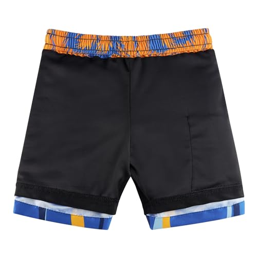 Image of Cozople Teen Boys Swim Trunks Size 14 16 Beachwear Swimsuit Stretchy Boxer Brief Liner Swim Shorts Hawaii Palm Tree Graphic Quick Dry UPF Beach Board Shorts for Teens Beachwear