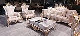 chesterfield garnitur 3 2 1 3 Sitzer 240 x 105 x 125 cm JV Möbel Luxus Chesterfield Set 3+3+1 Couchtisch Barock Rokoko Sitzpolster Garnituren