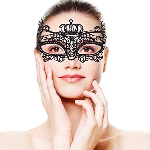 Shiny Masquerade Mask Women Girls Venetian Lace Mask for Party/Masquerade/Ball Prom/Mardi/Cosplay/Costumes- Exquisite&Elegant