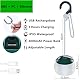 LED Campinglampe aufladbar, 2 Farben, IPX5 Wasserdichte Campinglampe Akku USB Wiederaufladbare LED Camping Laterne für Wandern, Notfall, Dekoration