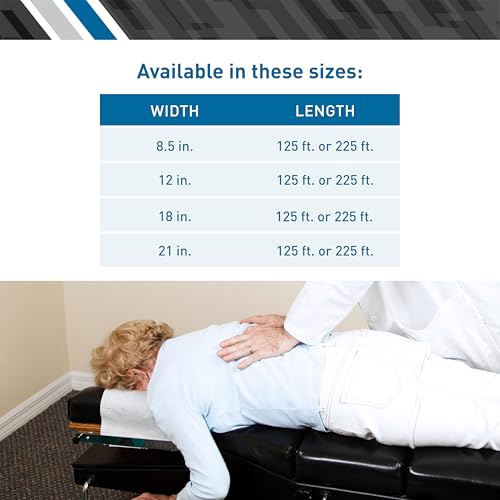 BodyMed Standard Headrest Paper Rolls for Chiropractic Exam Table, Smooth White, 8.5-Inch x 225-Feet, 50 Rolls – Disposable Paper Rolls for Medical Office, Chiropractor, Spa Use - Thumbnail 7