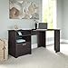Bush Furniture Cabot 60W Corner Desk, Espresso Oak