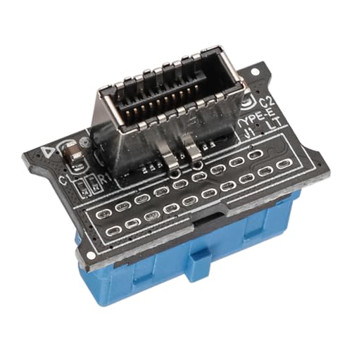ieron Adaptador de panel frontal USB 3.0 de 19 pines a 3.2 tipo C de montaje frontal de 9 pines a tipo E de 20 pines, sistemas de soporte de adaptador de panel frontal   WINXP/7/8/10
