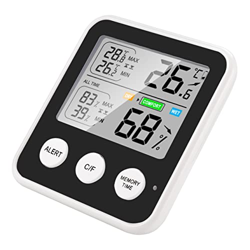 Abaodam Digital Hygrometer Thermometer Accurate Indoor Temperature Humidity Gauge with Display for Home Use Compact Design for Incubators Feeding Rooms More