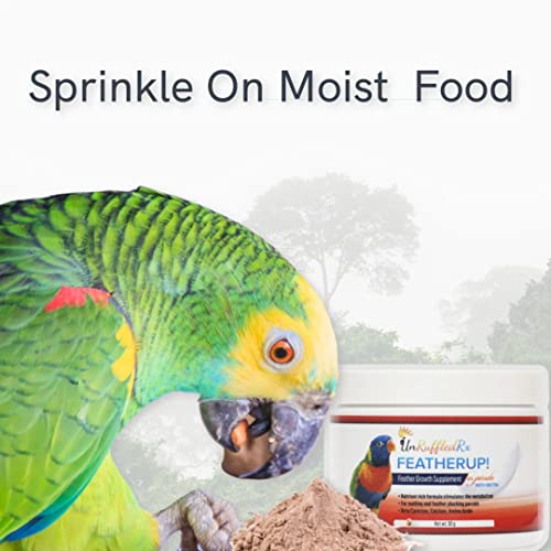 UnRuffledRx FeatherUp! Bird Multivitamin with Biotin for Beautiful Plumage - 90 gm - 240 Servings - Image 6