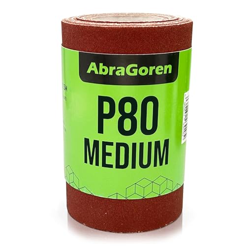 Schleifpapier Rolle, mittelgroß K80, 115mm x 5m, Schleifpapier für Holz und Wände, mittelgroß Schleifpapier, Körnung 80 Schleifpapier Rolle, mittelgroß K80, 115mm x 5m, Schleifpapier für Holz und Wände, mittelgroß Schleifpapier, Körnung 80