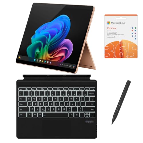 Image of Microsoft Surface Pro 13 inch 3K 120Hz Touchscreen 2-in-1 Tablet Laptop, 10-Core Snapdragon 45 Tops NPU, 16GB RAM 2TB SSD, Backlit KB, Stylus, MS 365, 14-hr Battery, Win 11 Pro (Renewed)