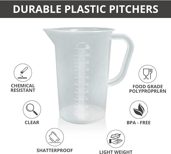 VVS 500ml Polypropylene Plastic Measuring Jug - Image 3