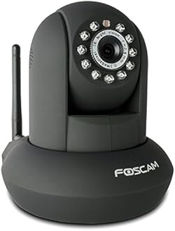 FOSCAMFI8910W Pan & Tilt IP/Network Camera with Two-Way Audio and Night Vision (Black)