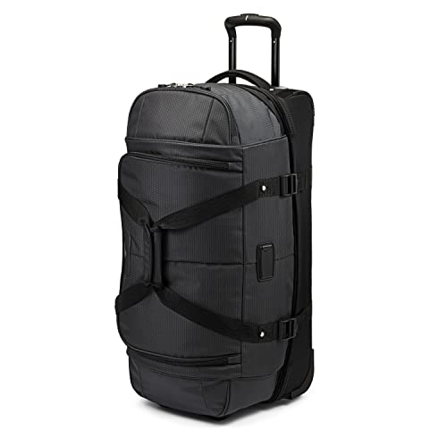 High Sierra 28” Wheeled Rolling Duffle Bag, Lightweight and Durable Weekender Travel Duffle bag with Recessed telescoping pull handle, 64L Capacity, Black by High Sierra - Image 2