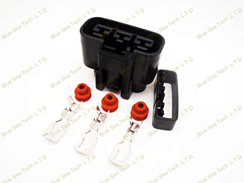 Wiring Connecting Terminals - Sample,5 Sets 3Pin Auto Plug Connector,Auto Waterproof Electrical Connector Plug for car. Left Slot