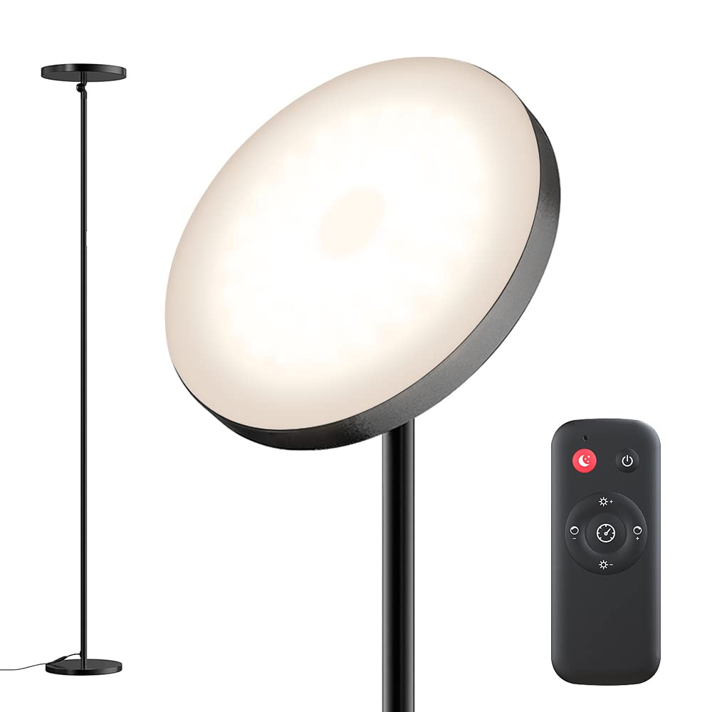 Buy Super Bright LED Floor Lamp with Remote & Touch Control for Living