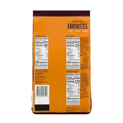 Image of Hershey Assorted Caramel Flavored Snack Size, Candy Party Pack, 28.87 oz (Pack of 2)
