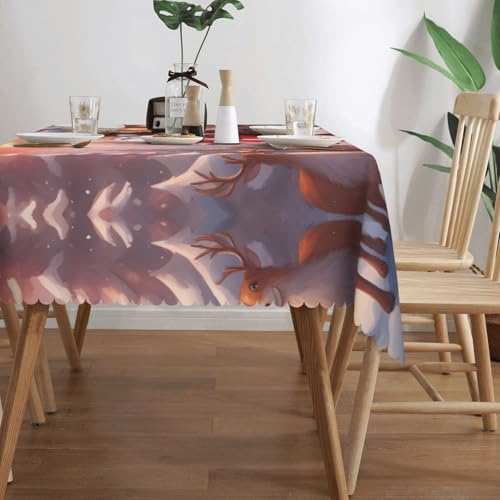 Nappe carrée Père Noël pour vos repas de fêtes en famille