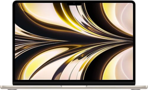 Image of Apple 2022 MacBook Air with Apple M2 Chip, 13-inch, 8GB RAM, 512GB SSD Storage, Starlight (Renewed)