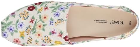 TOMS Womens Alpargata Autumn Floral Slip On Flats Casual - White - Size 9.5 B | Image 3