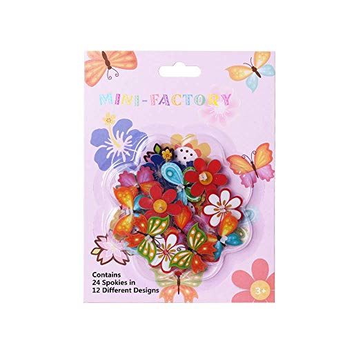 Bike Wheel Spoke Decorations &ndash; 24 Clip-On Flower & Butterfly Accessories &ndash; Fun Bicycle Spoke Decorations for Kids, Girls, Toddlers &ndash; Easy Snap-On, Colorful Bike Gifts