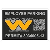 Weyland-Yutani Corp Employee Parking Permit Pass (Vinyl Decal Sticker, Car laptop window tumbler water bottle) logo symbol