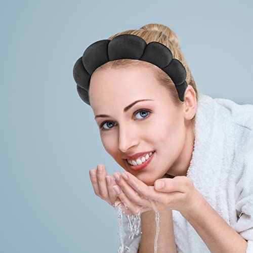 Spa Makeup Headband for Women Sponge Skincare Headband Soft Terry Cloth Fabric Hairband Hair Accessories for Washing Face Makeup Removal - Image 4