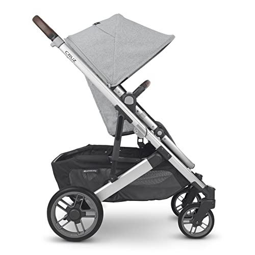Cruz V2 Stroller - Stella (Grey Brushed Melange/Silver/Chestnut Leather) #TOP3