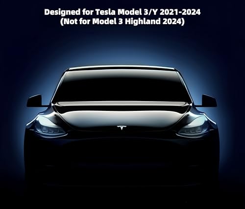 frani Center Console Cup Holder Designed for Tesla Model 3 2021-2023 Model Y 2021-2025,Tesla Interior Center Console Accessories Black