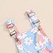 Karesoull Summer Toddler Little Girl Suspenders Floral Strap Shorts Jumpsuits Kids Clothes (Daisy Blue, 12-18 Months)