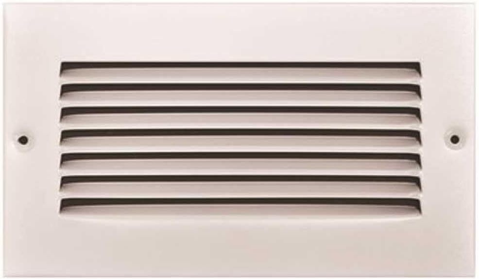 Truaire 8 In. X 4 In. White Stamped Return Air Grille